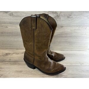 Durango Womens RD4112 Boots Size US 7.5 M Brown Leather Western Cowboy